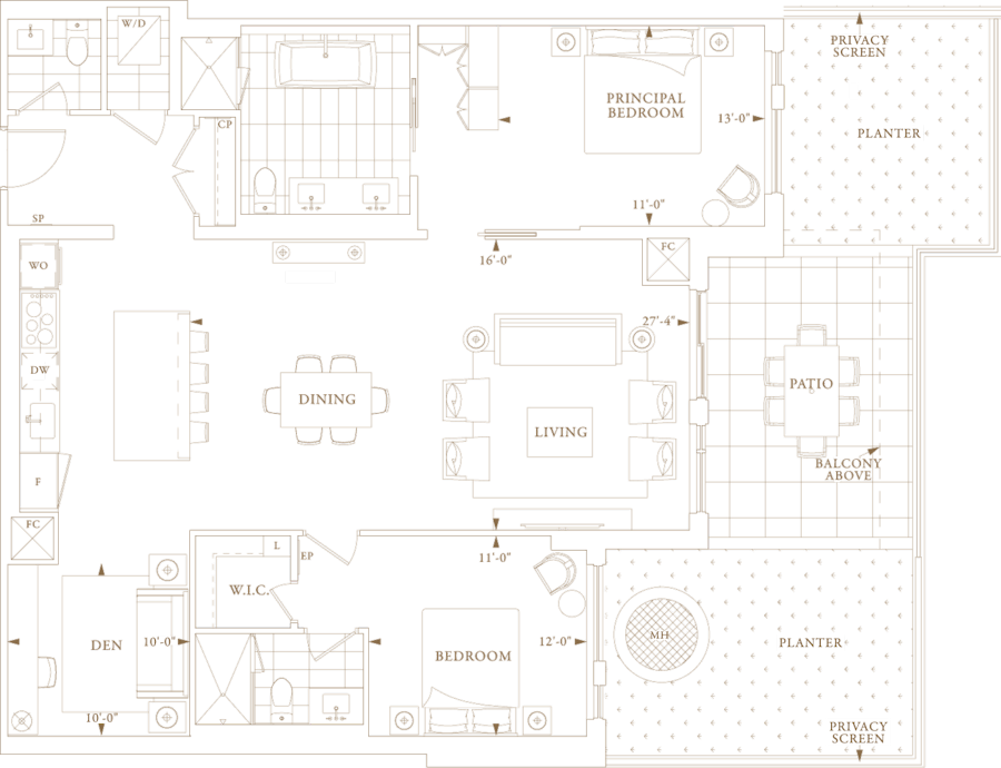 Royal Bayview Suite GL20 Floorplan