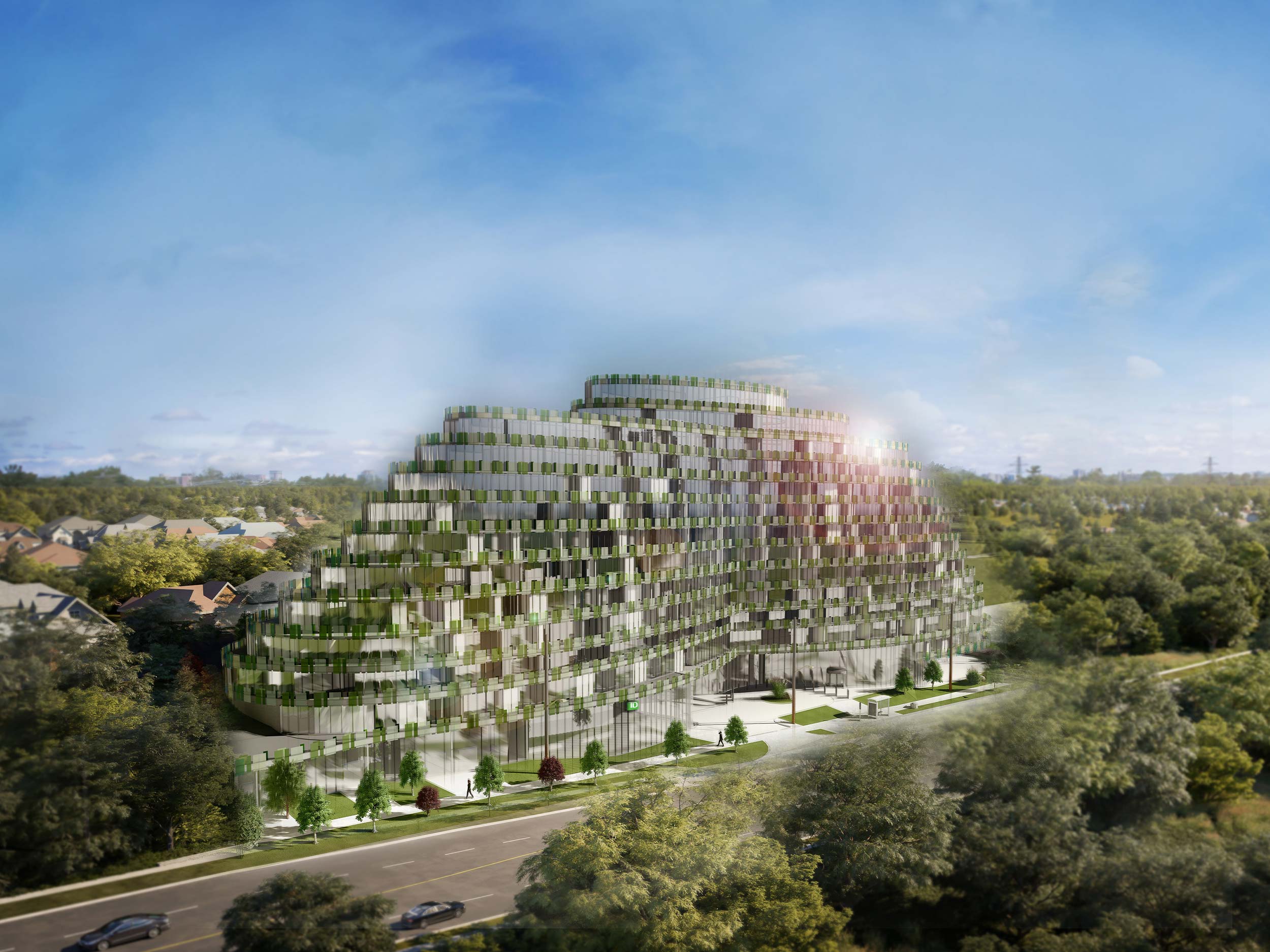 Proposed building rendering of 630 Finch