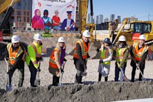 The groundbreaking event of Regent Park Phases 4 & 5 for more affordable homes.