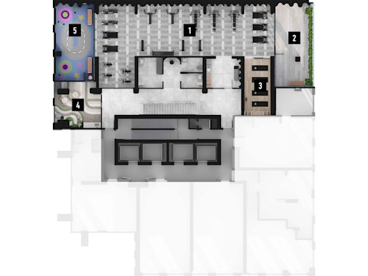 Queen Church Level Four Amenity Plan