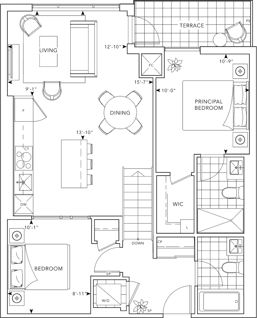 MRKT Condo Suite 315 Floorplan