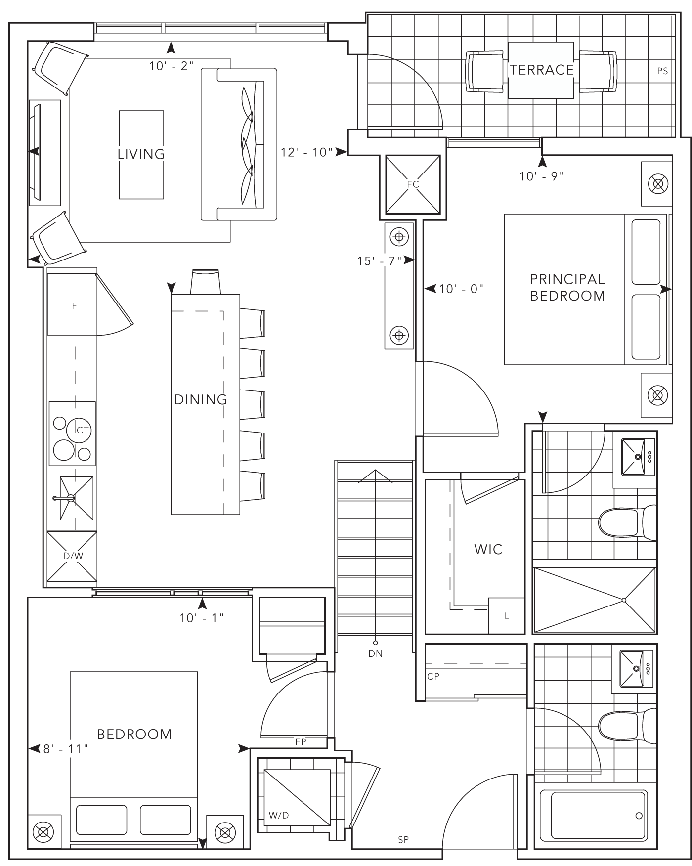MRKT Condo Suite 315 Floorplan