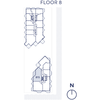 Aqualuna Suite 815 Keyplate