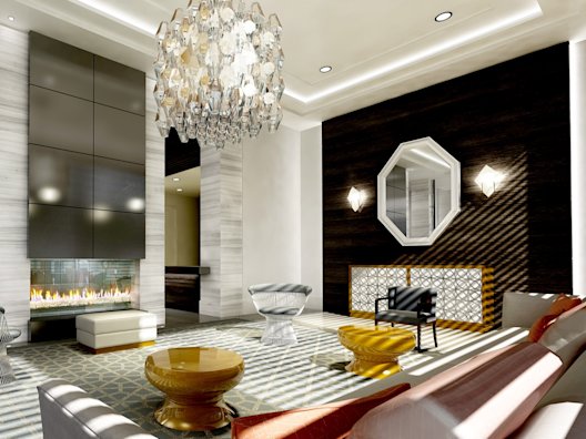 Two Old Mill Lobby Rendering