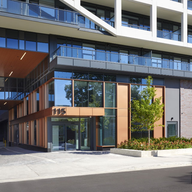 Aerial view of MRKT Alexandra Park Condominiums