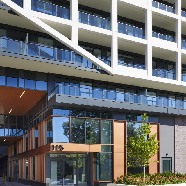 Aerial view of MRKT Alexandra Park Condominiums