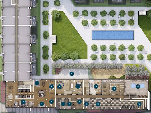 Harbourwalk Building B Amenity Plan