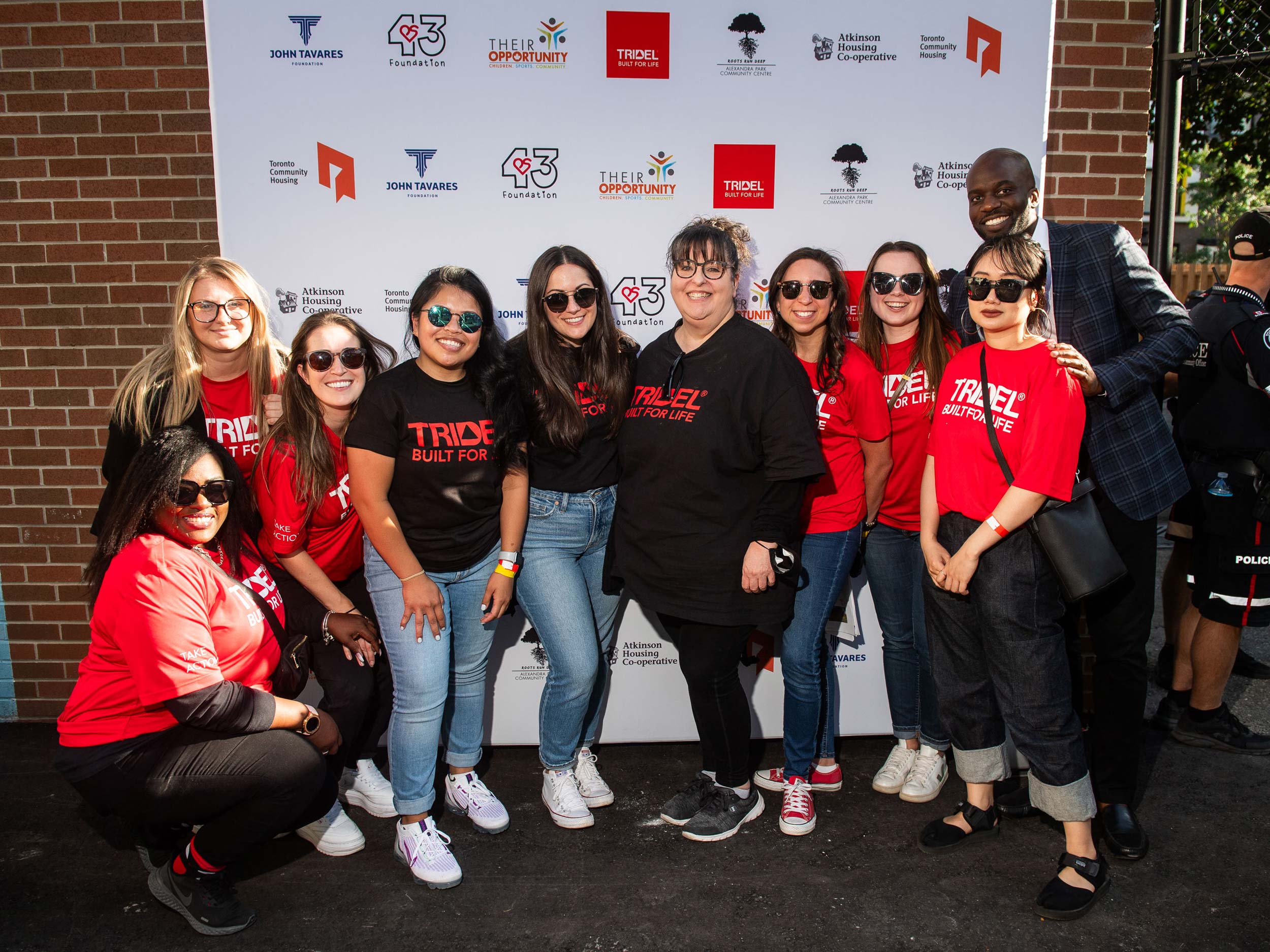 Alexandra Park grand reopening of a refinished basketball court