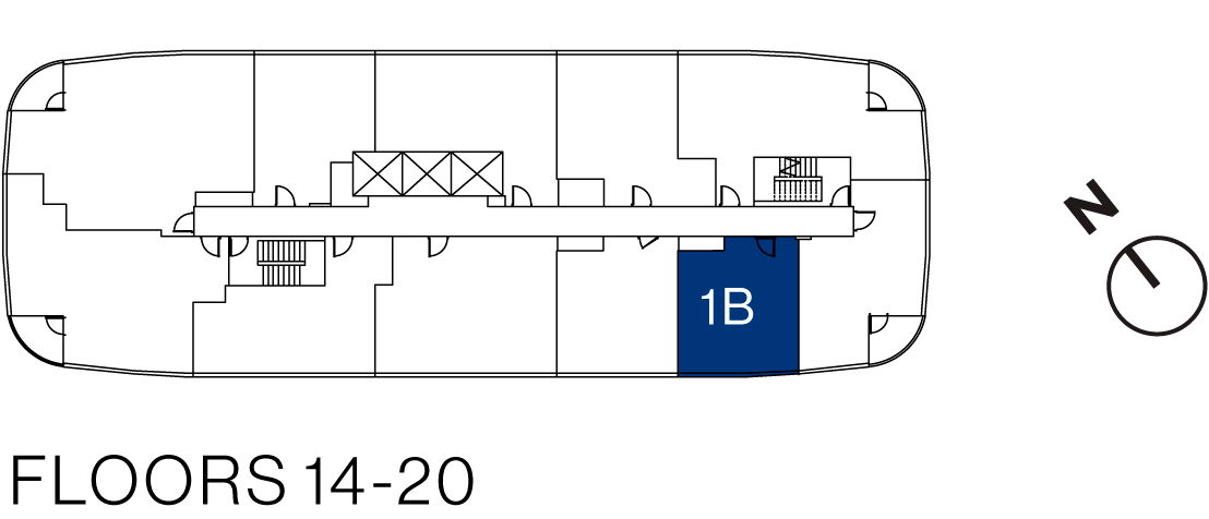 Westerly Suite 1806 Keyplate