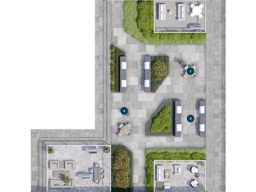 Harbourwalk Building B Floor 8 Amenity Plan