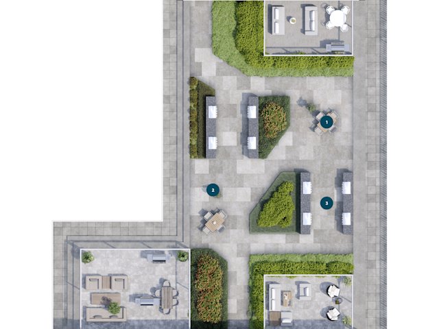 Harbourwalk Building B Floor 8 Amenity Plan
