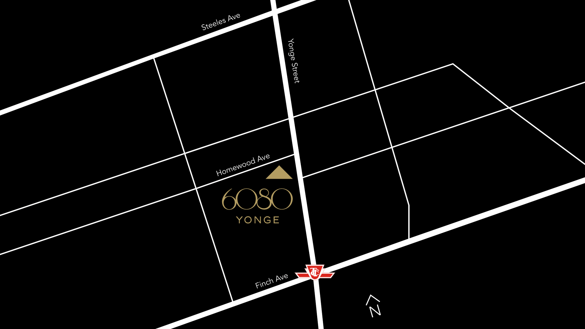 Site Location of 6080 Yonge