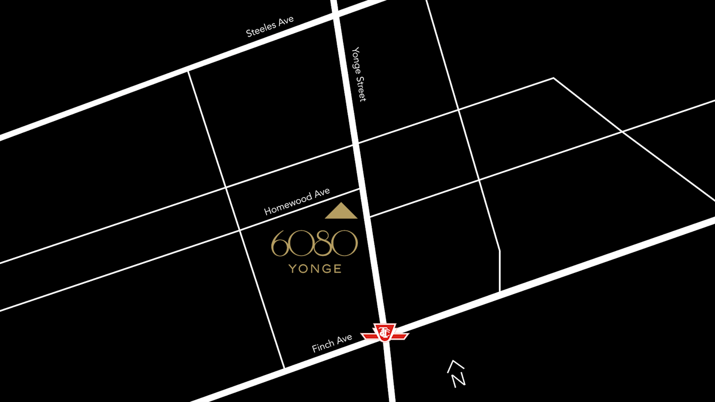 Site Location of 6080 Yonge