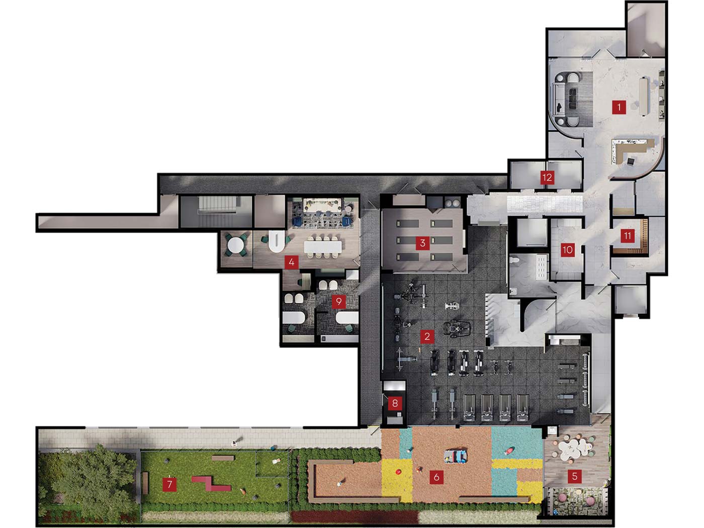 6080 Yonge Ground Floor Amenity Plan