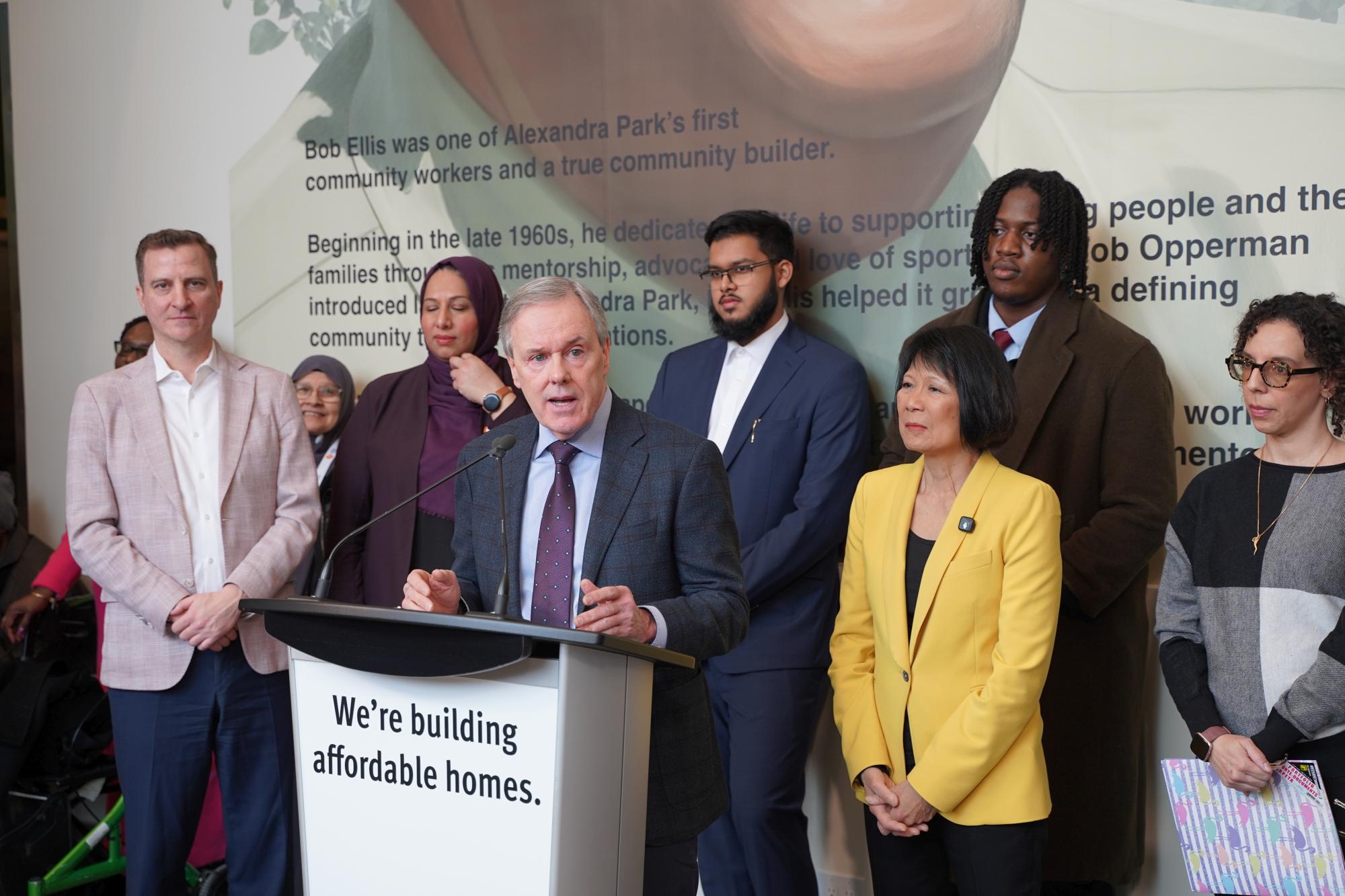 130 Augusta Avenue grand opening ceremony of new affordable housing units.