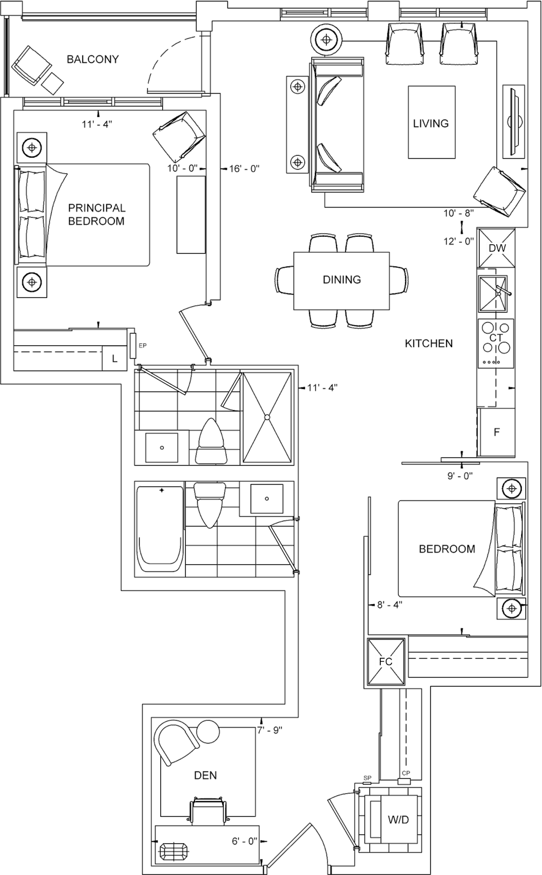 The Dupont Suite 325 Floorplan