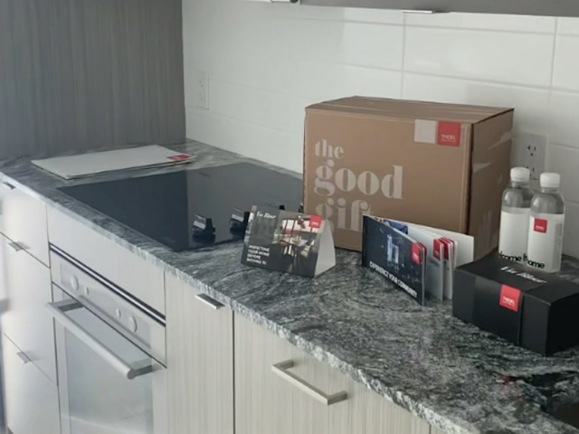 Moving in boxes