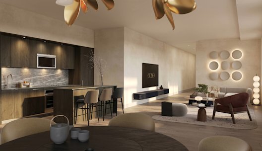 6080 Yonge 2Y+DT Living and Dining Area