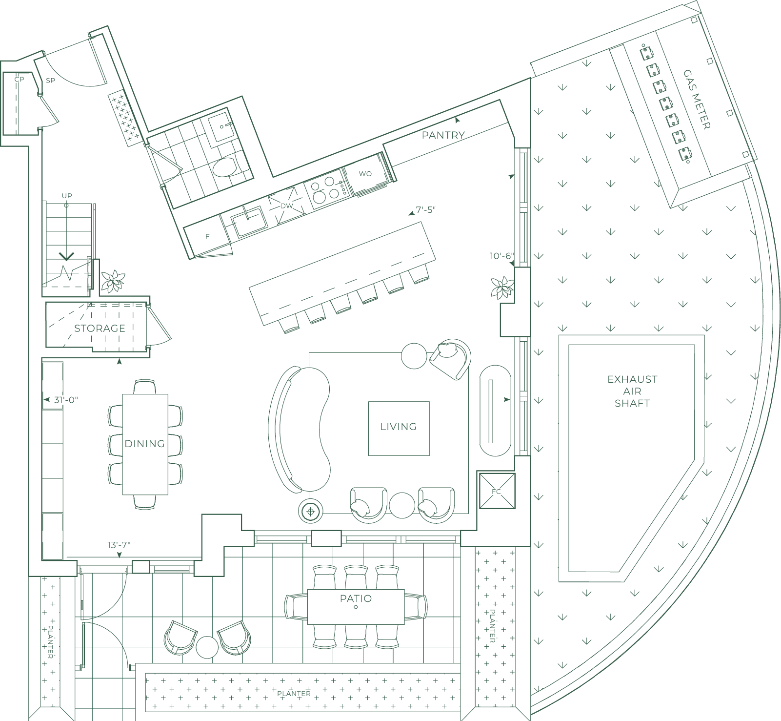 Edenbridge Suite 123 Lower Level Floorplan