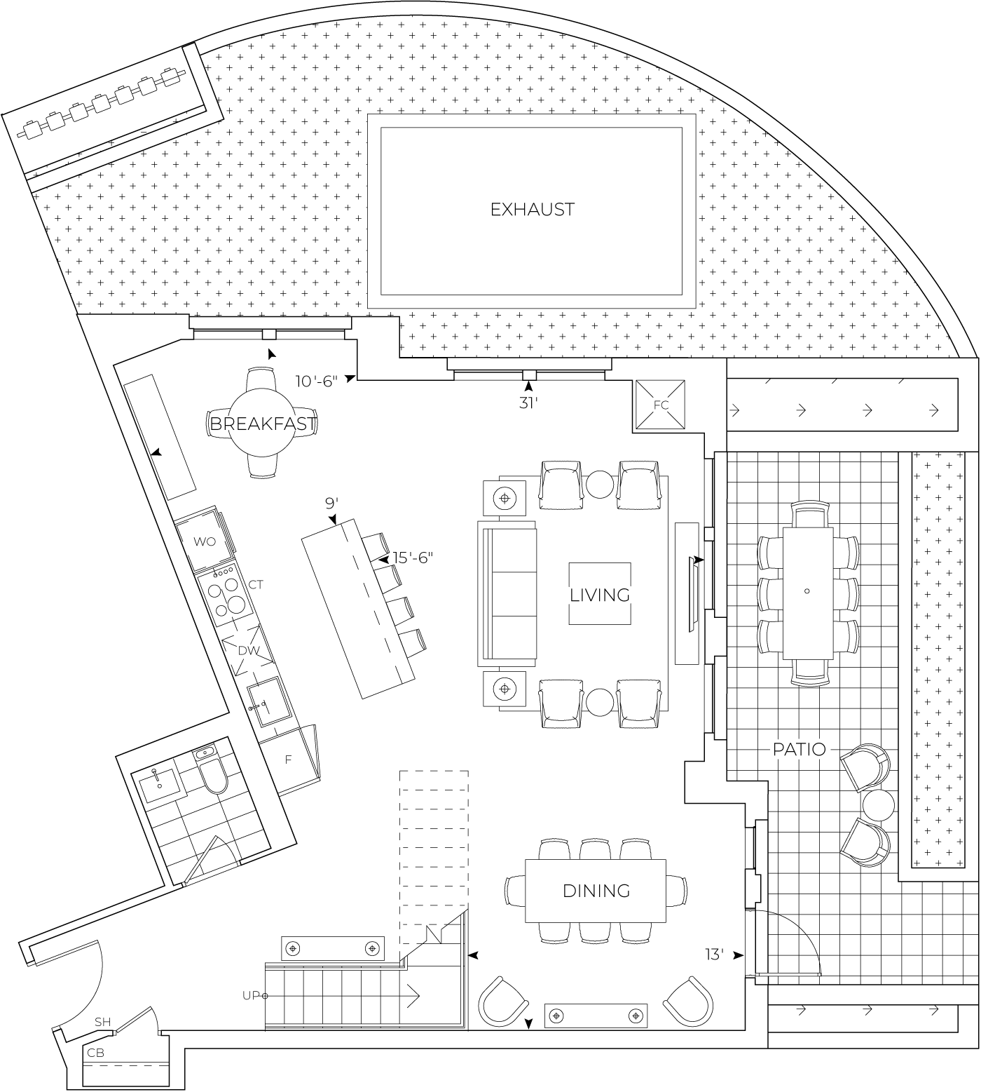 Edenbridge Suite 123 Lower Level Floorplan