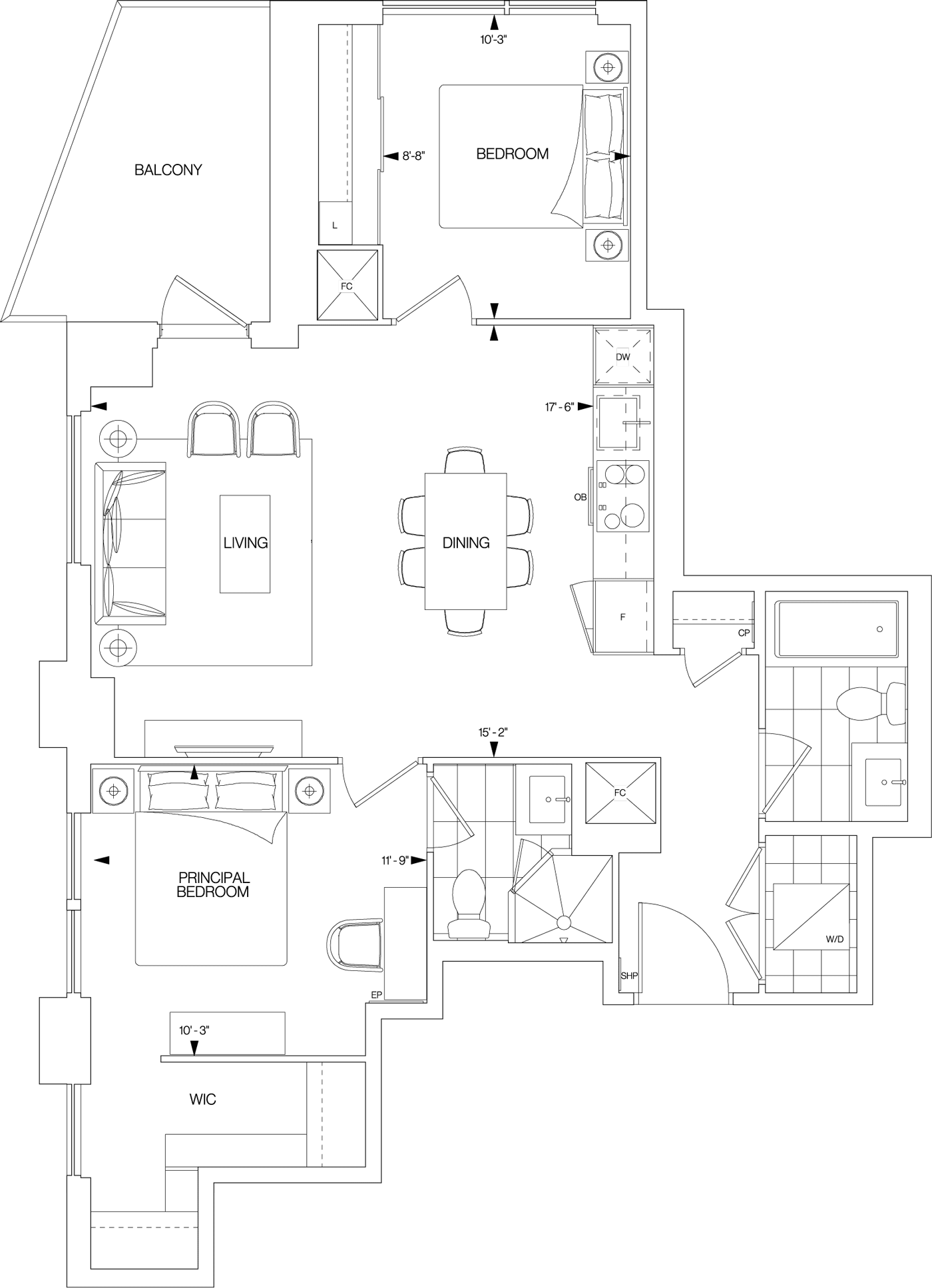 Westerly 2 Suite 2113 Floorplan
