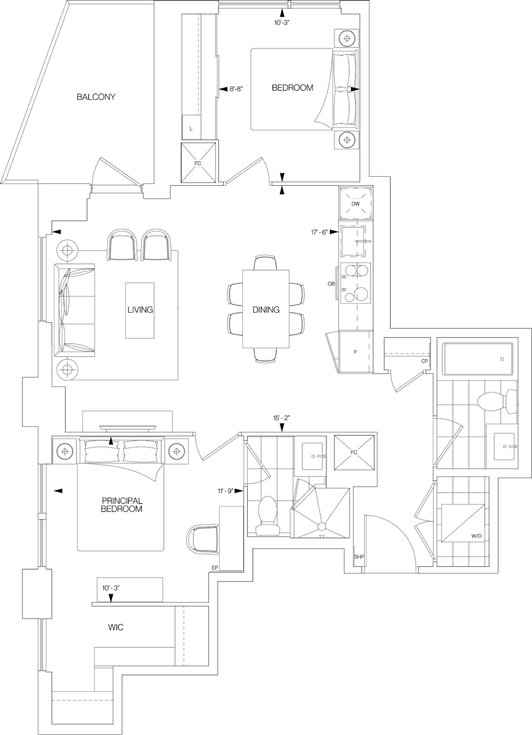 Westerly 2 Suite 2113 Floorplan