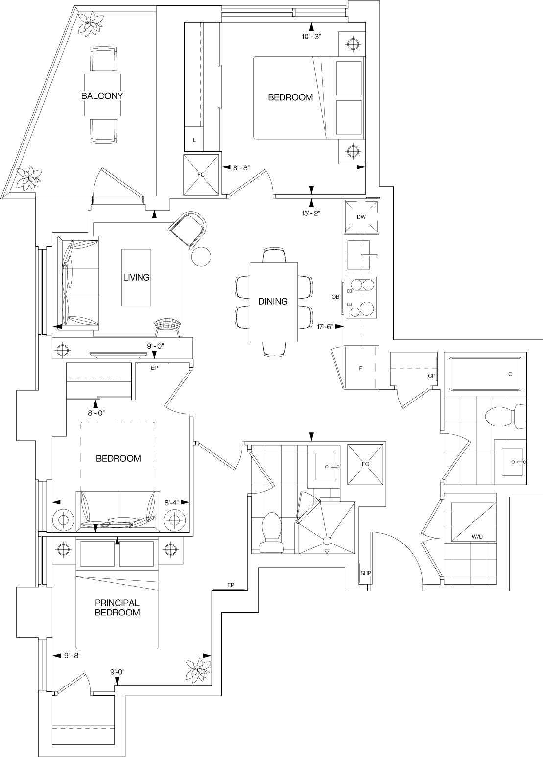 Westerly 2 Suite 2113 Floorplan