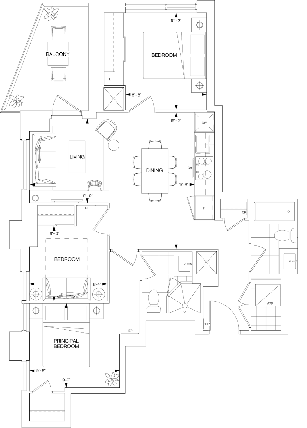 Westerly 2 Suite 2113 Floorplan