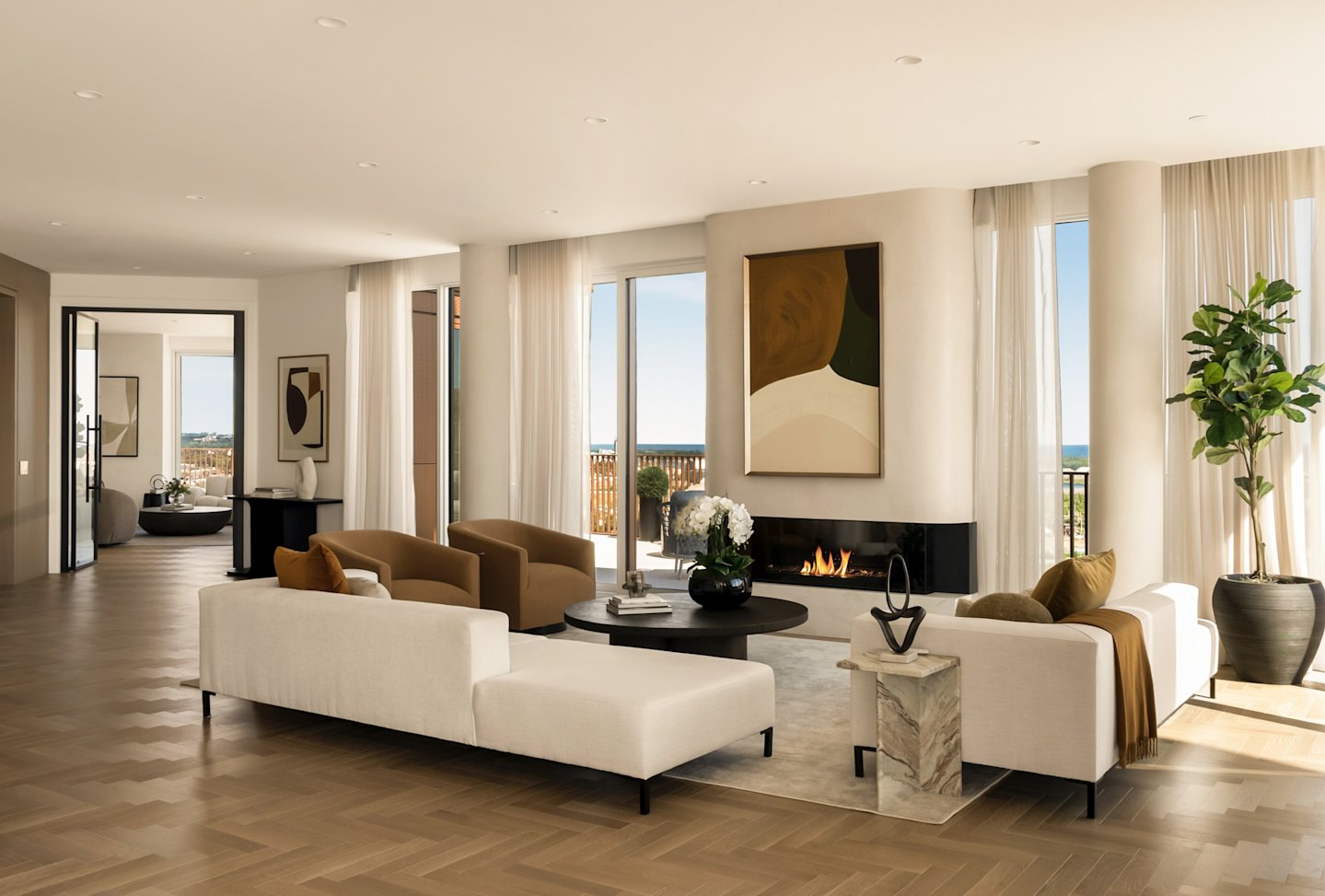 Aqualuna Sky Penthouse Living Room