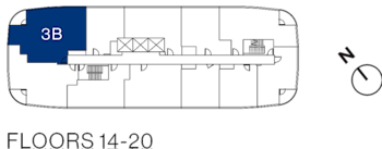 Westerly Condo Suite 3B Keyplate