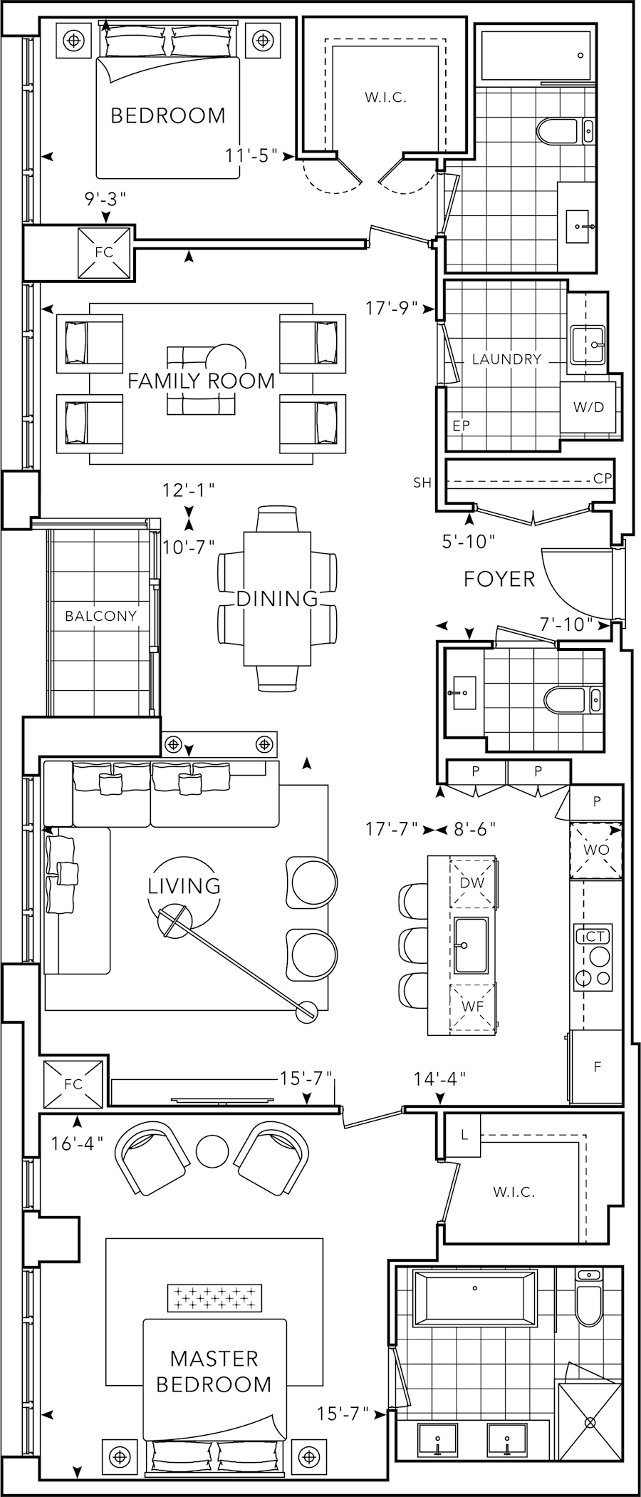 The Well Signature > Floorplan > 309 (2T)
