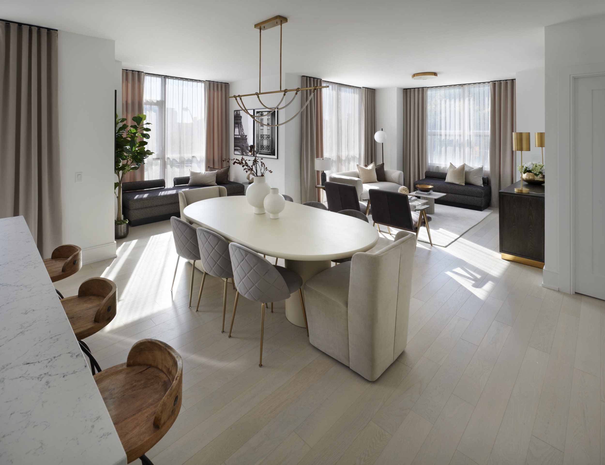 Chateau Suite 111 Dining and Living Room