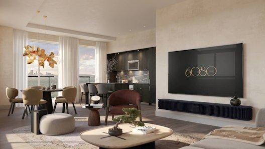 6080 Yonge 2Y+DT Living and Dining Area