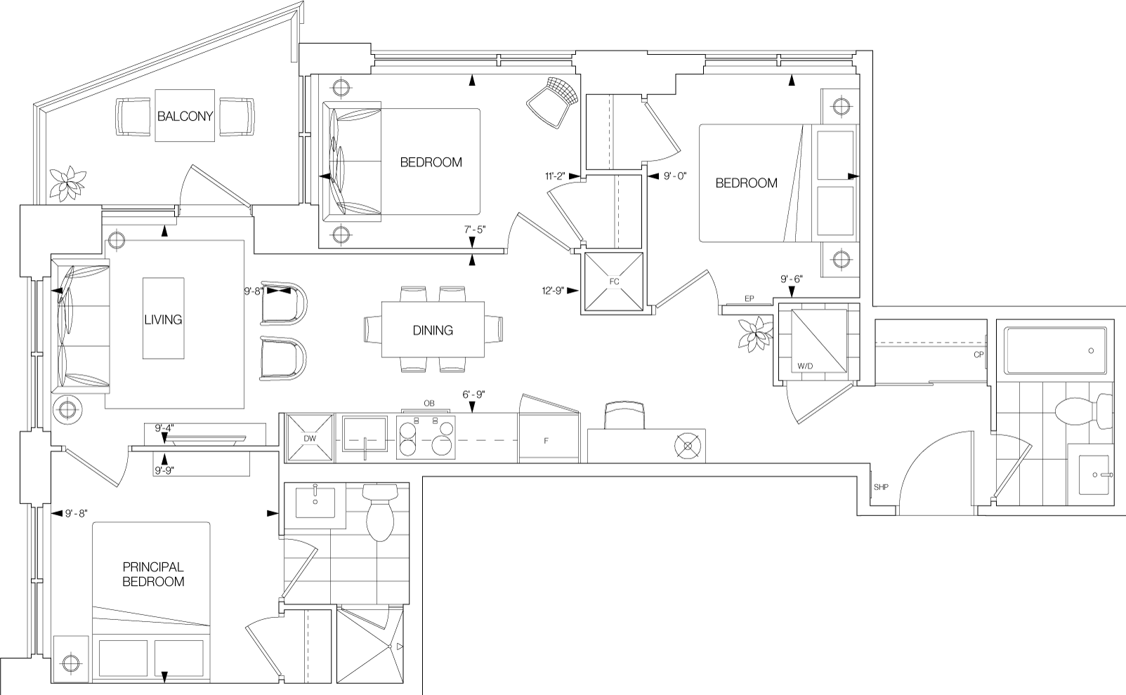Westerly 2 Suite 2204 Floorplan