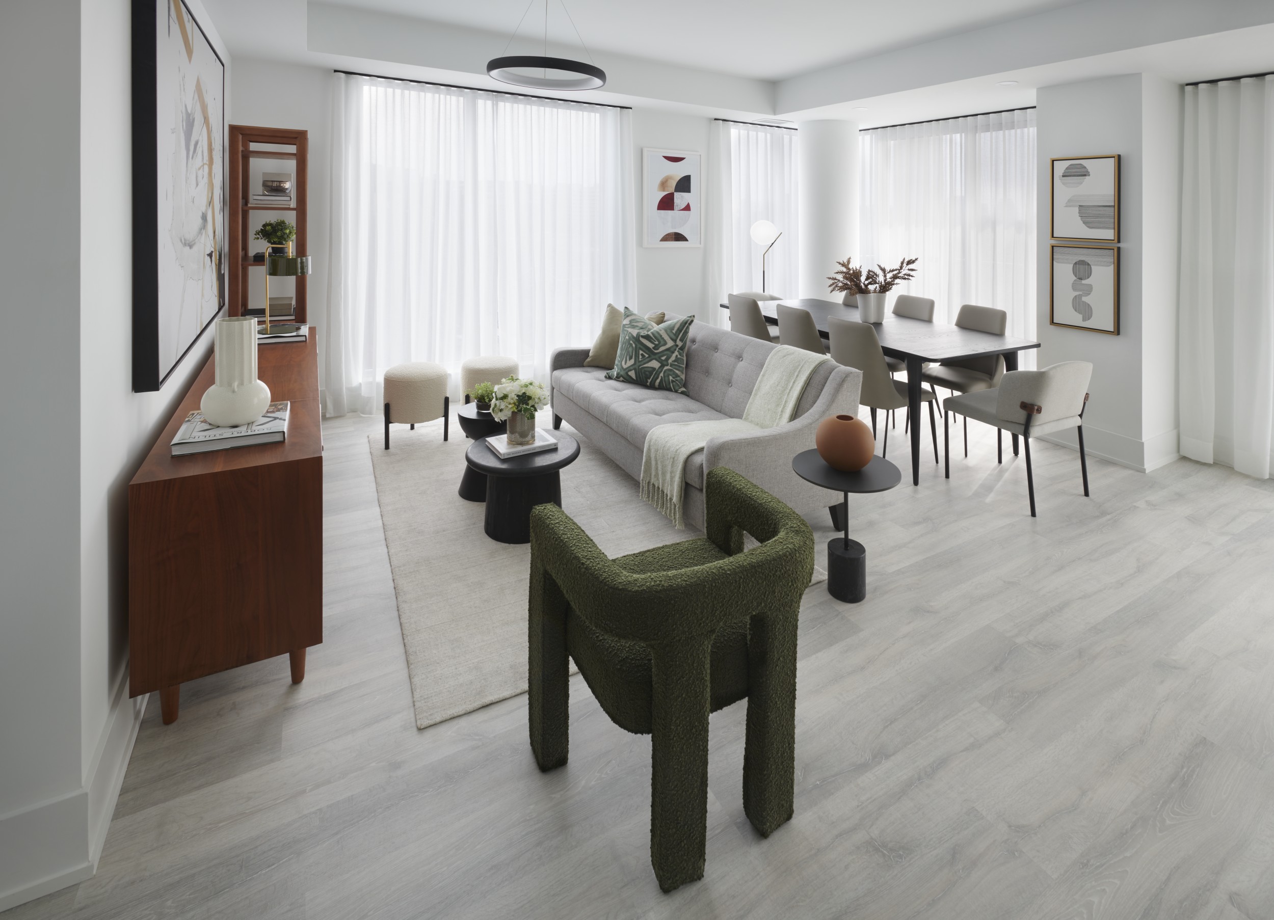 MRKT Suite 605 Living and Dining Room