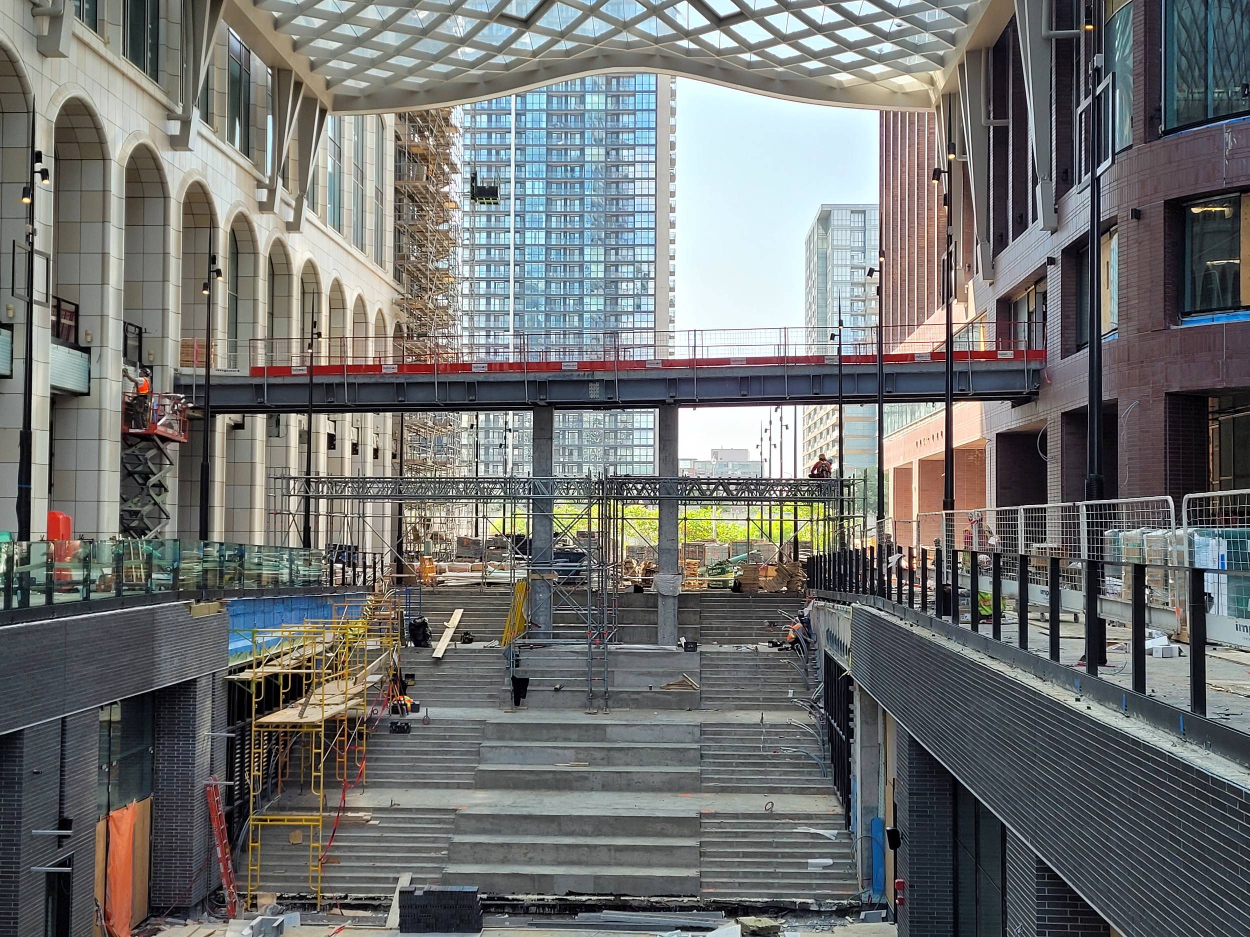 The Well Retail Entrance Construction