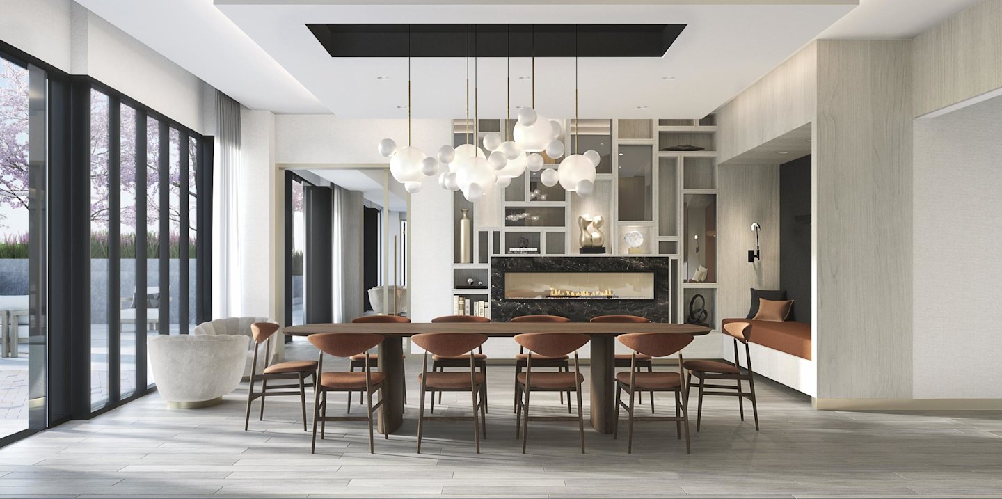 The Dupont Dining Room Amenity Area