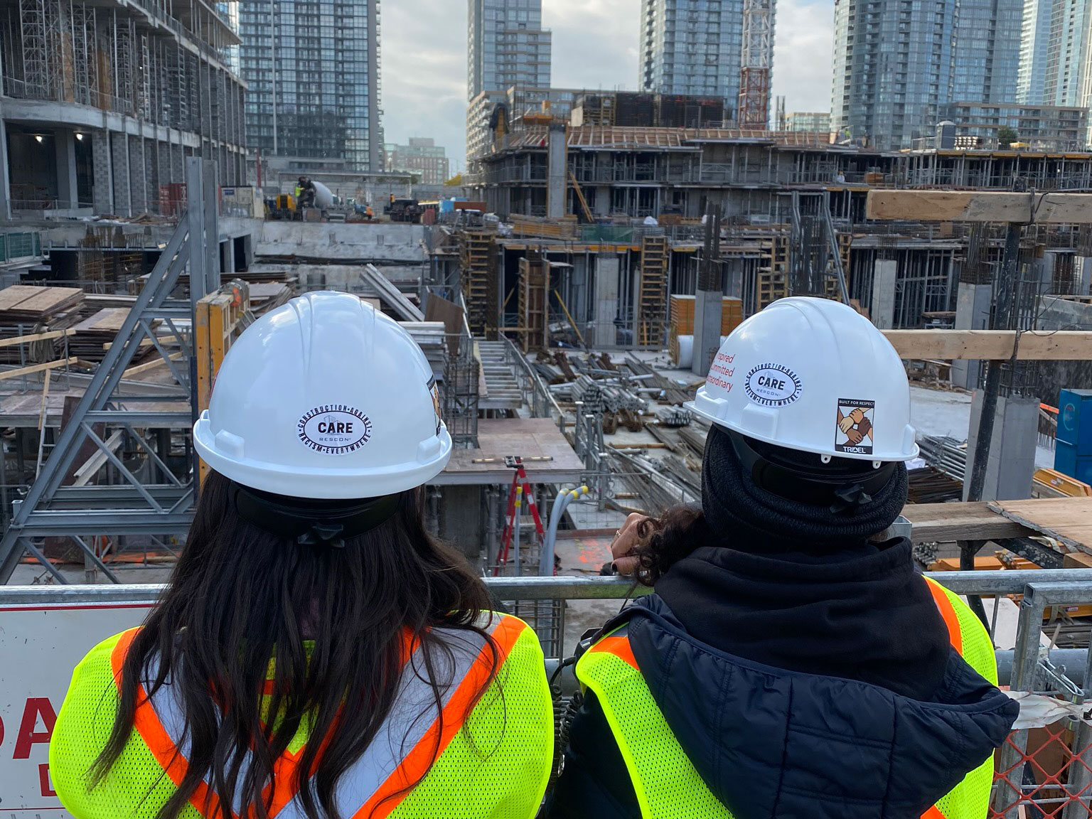 Tridel Staff at a Construction Site