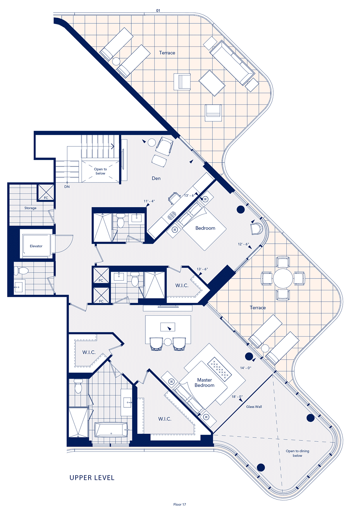 Aqualuna SPH1 Upper Floorplan