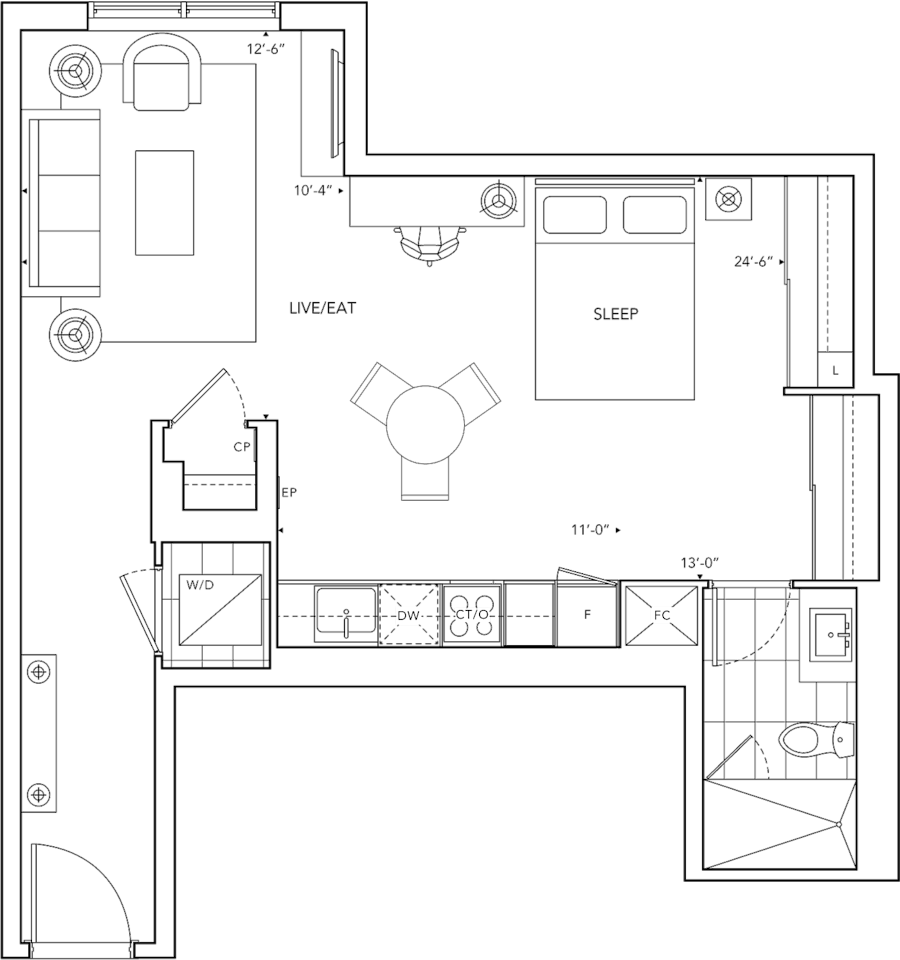 6080 Yonge S3 Floorplan