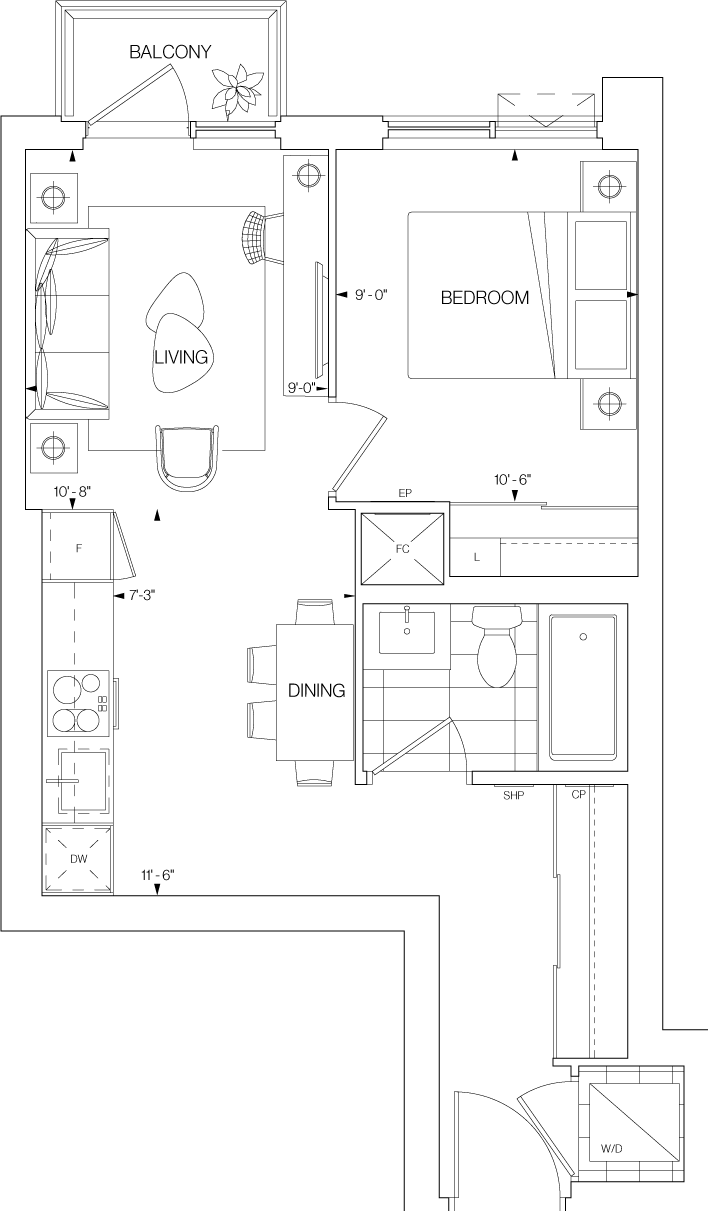 Westerly 2 Suite 1010 Floorplan