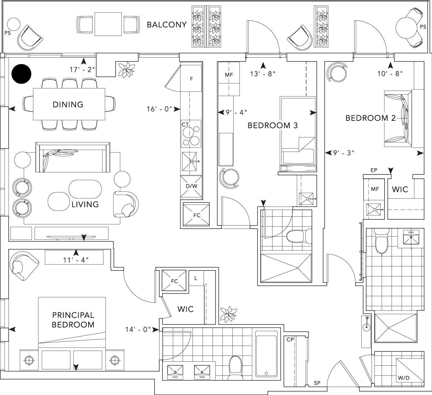 MRKT Condo Suite 605 Floorplan