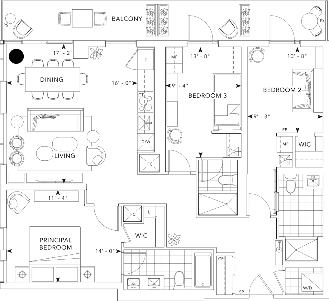 MRKT Condo Suite 605 Floorplan