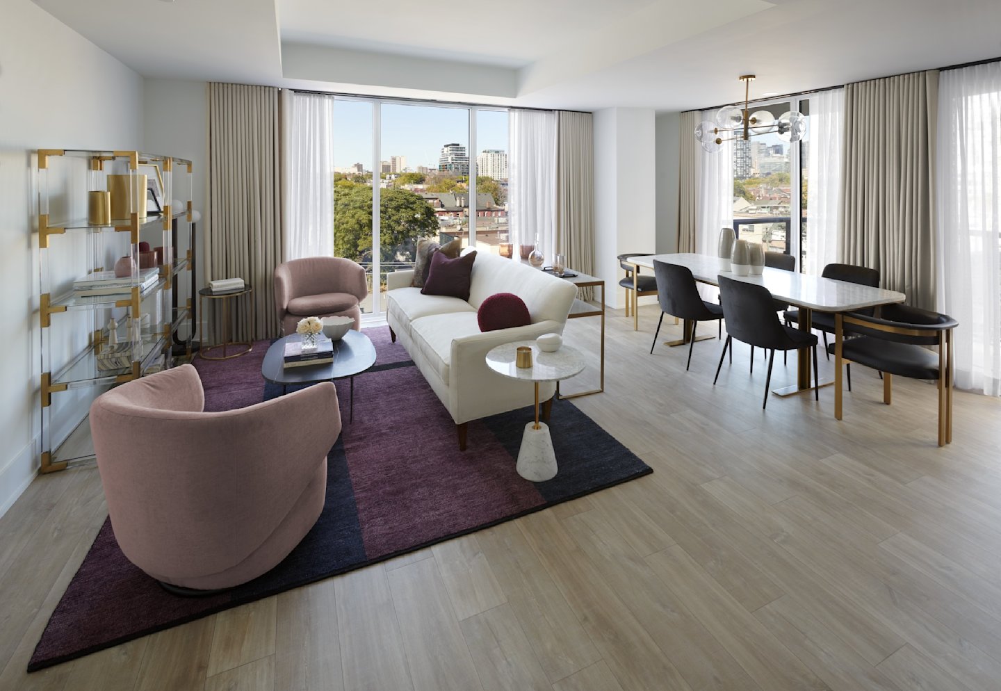 MRKT Suite 613 Living and Dining Room