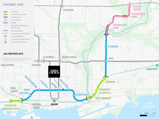 Metrolinx Ontario Line Map