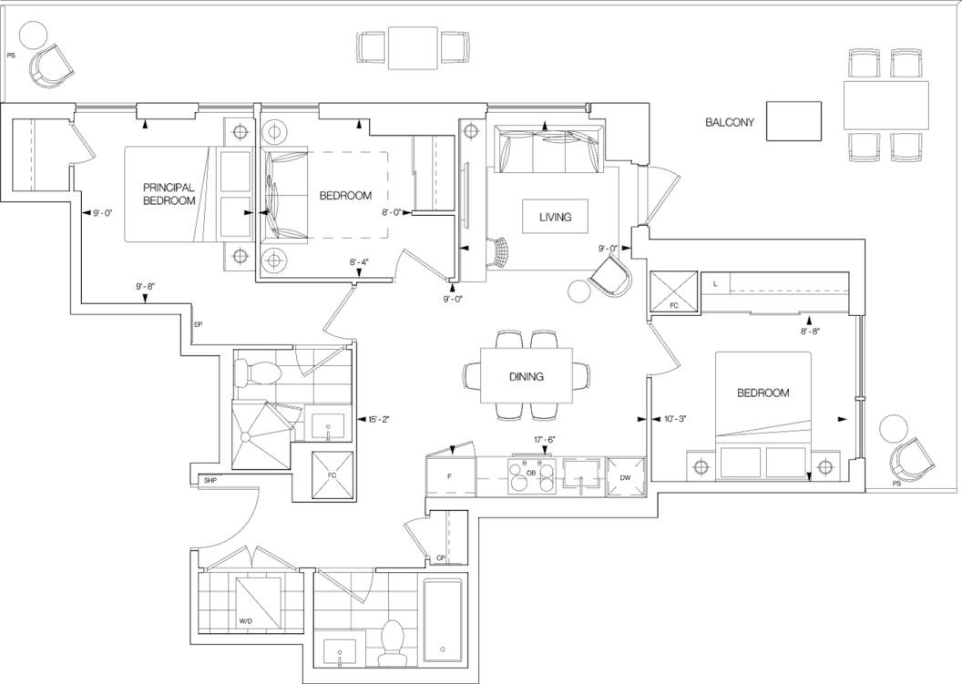 Westerly 2 Suite 413 Floorplan