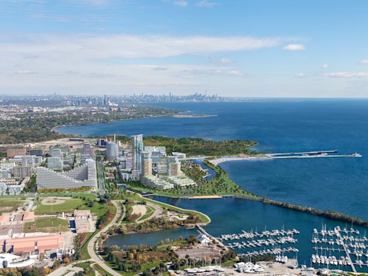 Aerial View of Lakeview Village