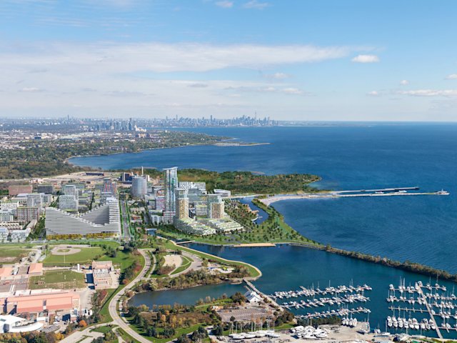 Aerial View of Lakeview Village