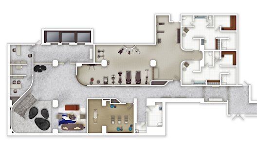 Lower Floor Amenity Plan