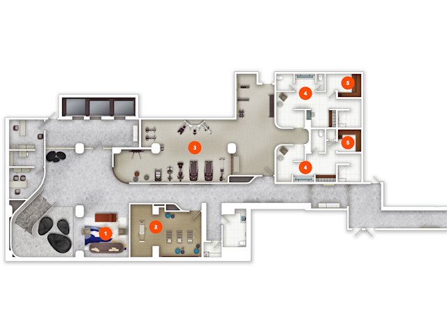 Lower Floor Amenity Plan